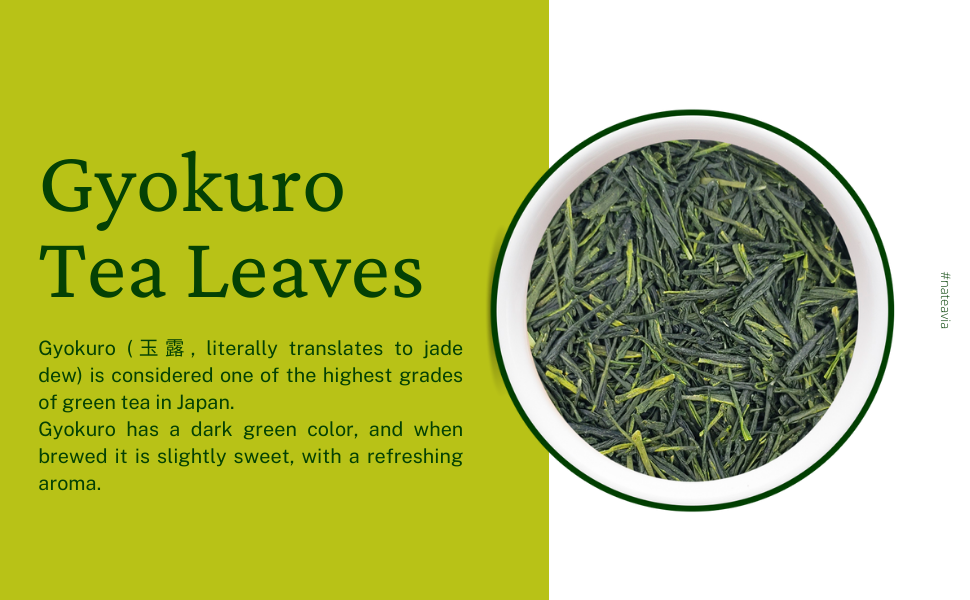 Thé Gyokuro japonais bio – Thé vert en vrac de Shizuoka | Cultivar Yabukita, goût onctueux, qualité supérieure, 50 g – Nateavia