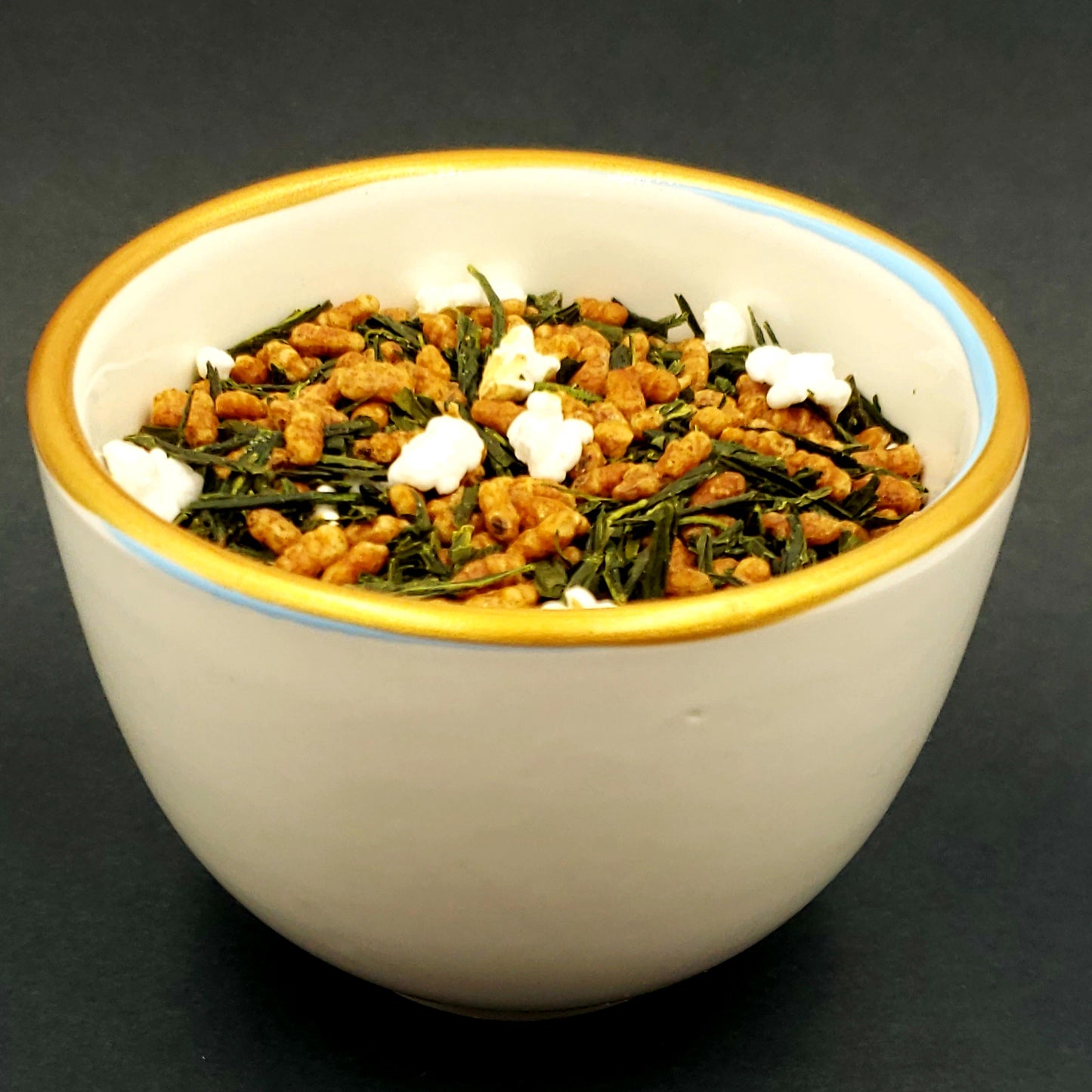 Nateavia Genmaicha - Sencha japonais biologique et riz brun grillé - Goût léger - Origine japonaise authentique - 80g