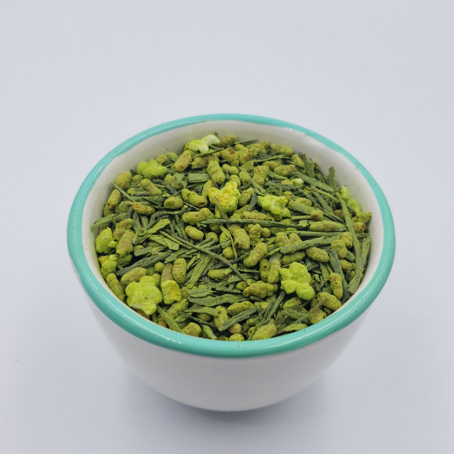Nateavia Matcha Genmaicha - Feuilles fines de sencha japonais bio, riz brun grillé et Matcha - Goût crémeux - Origine japonaise authentique - 80g