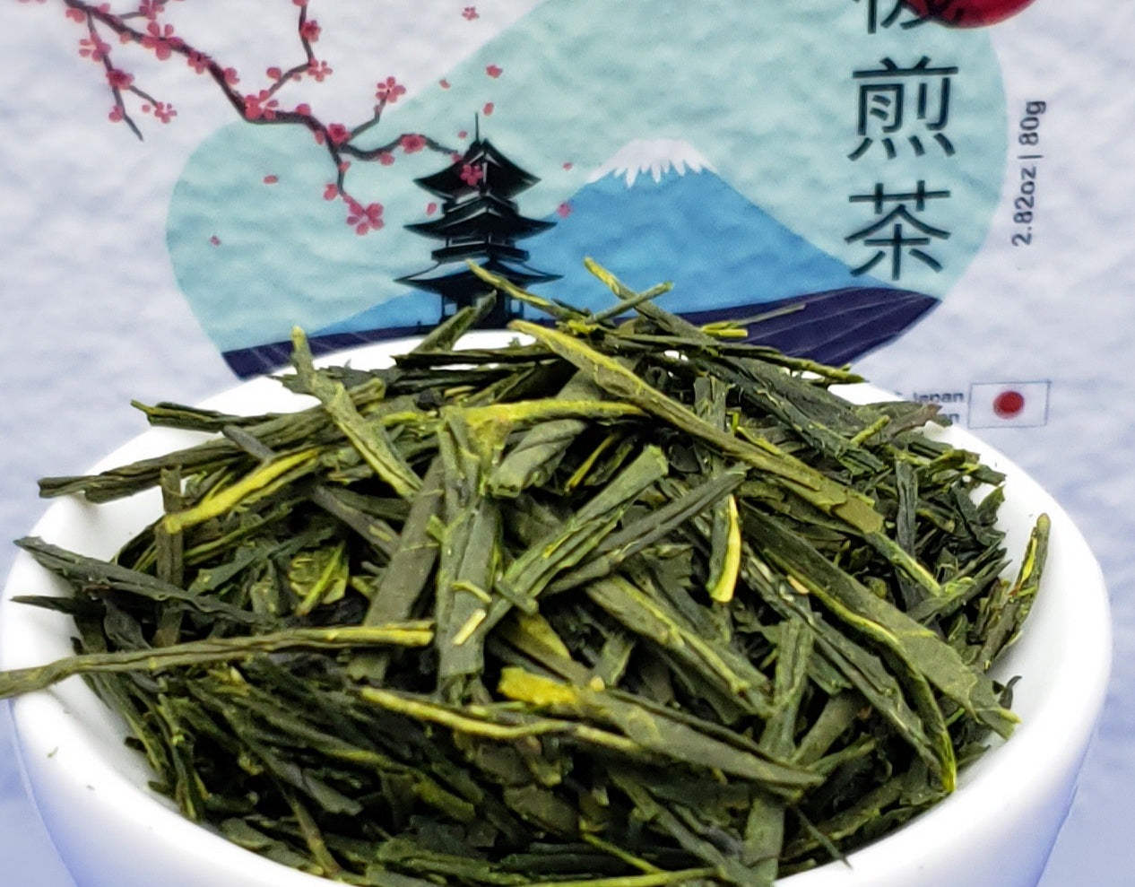 Nateavia Sencha Yabukita - Organic Japanese Loose Leaf Green Tea - First Flush - Authentic Japanese Origin, from Shizuoka - 80g